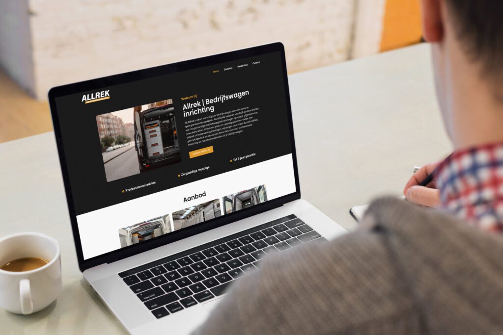 Website of Allrek, built by Offlow