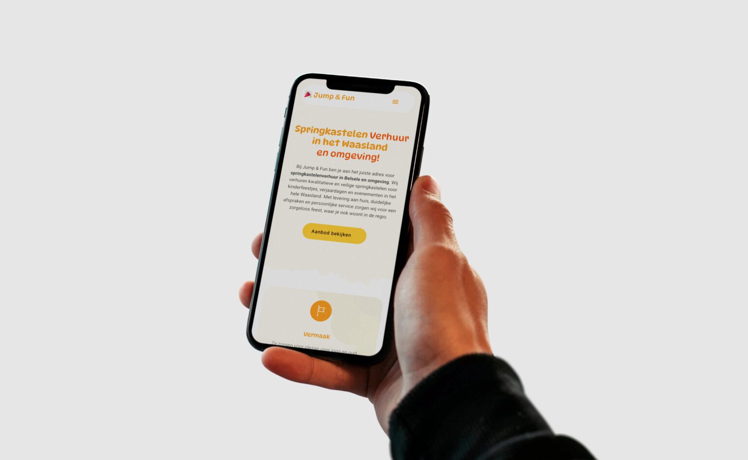 Website of Jump & Fun, designed and built by Offlow
