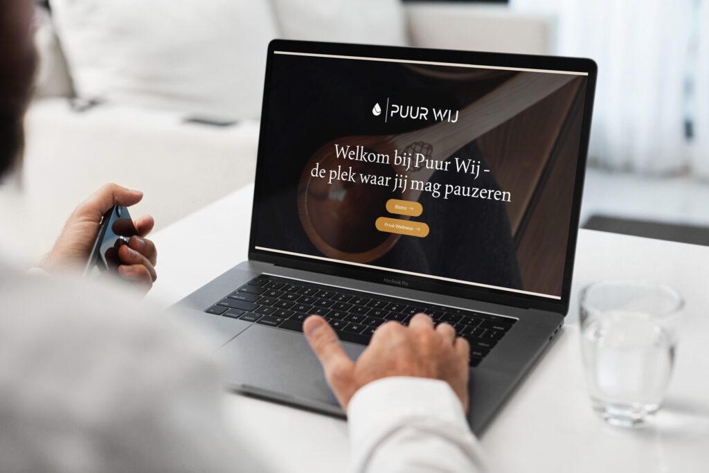 Website van Puur Wij, gemaakt door Offlow