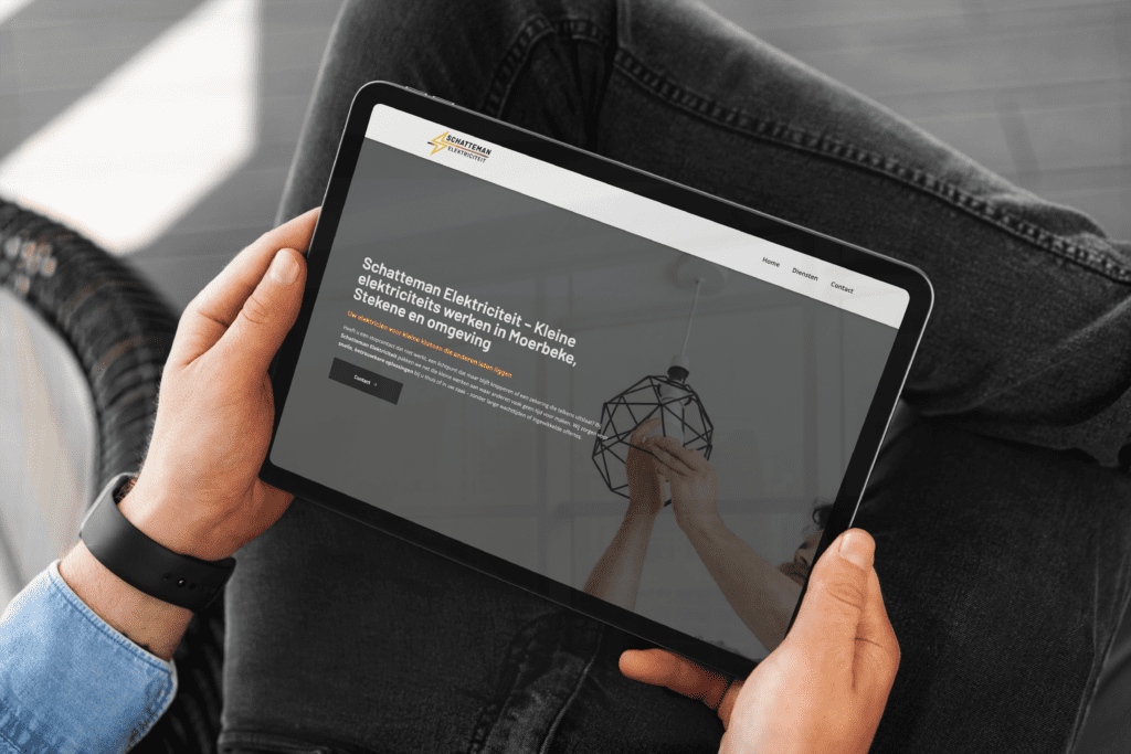 Website of Schatteman Elektriciteit, built by Offlow