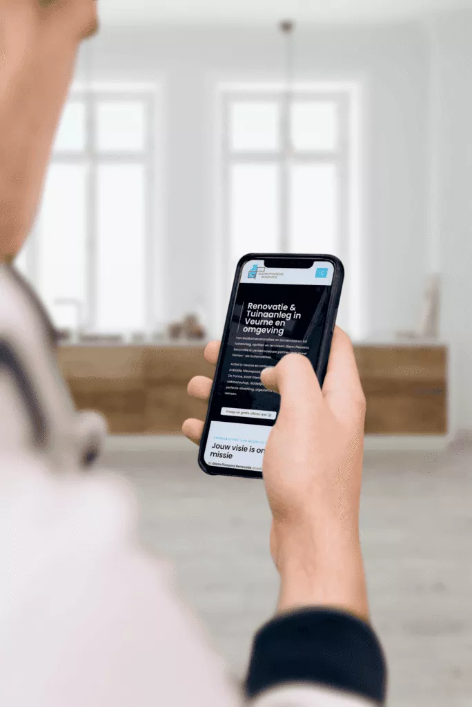 Website van Glenn Piessens Renovatie, gemaakt door Offlow