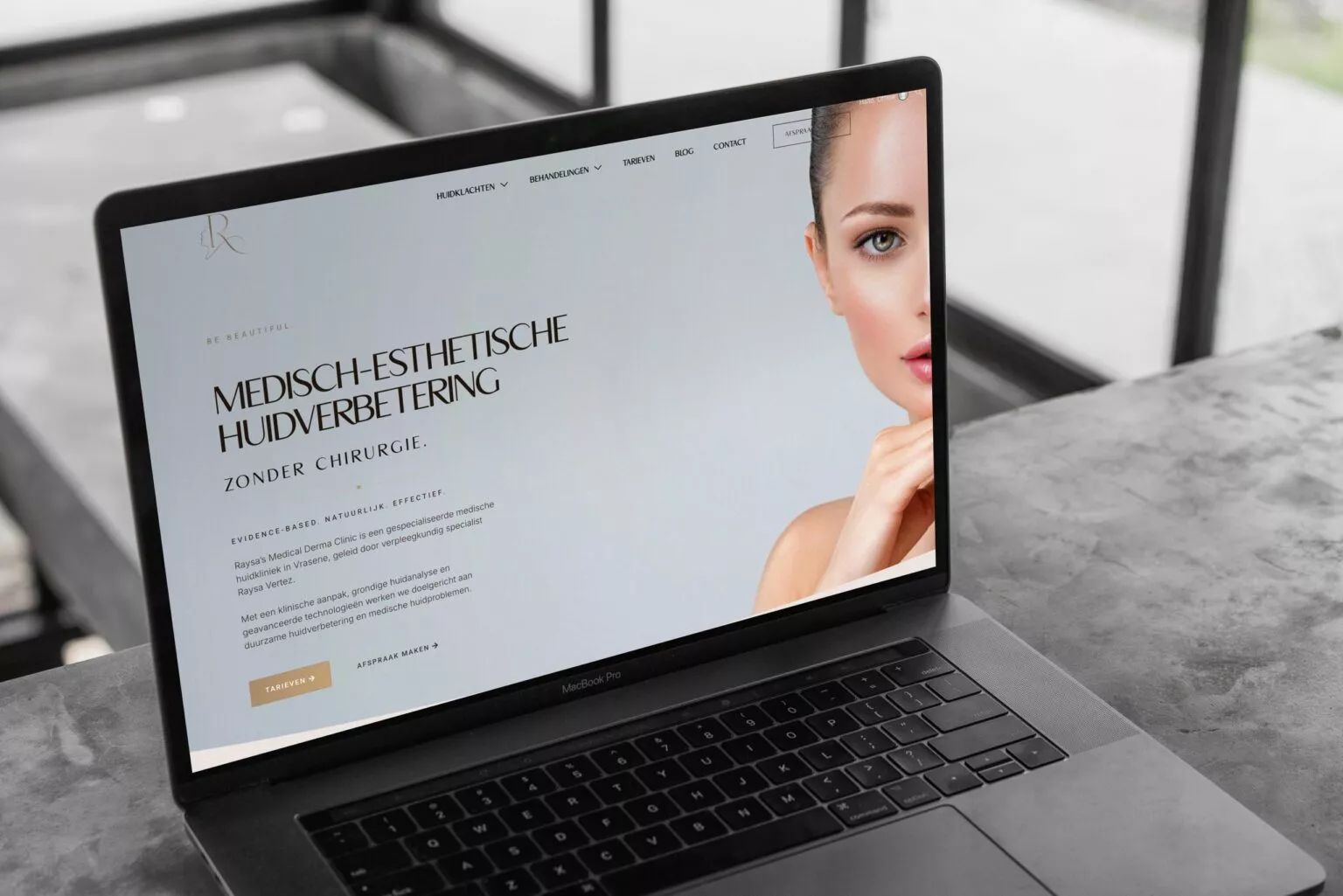 Website of Raysa’s Medical Derma Clinic, designed and built by Offlow
