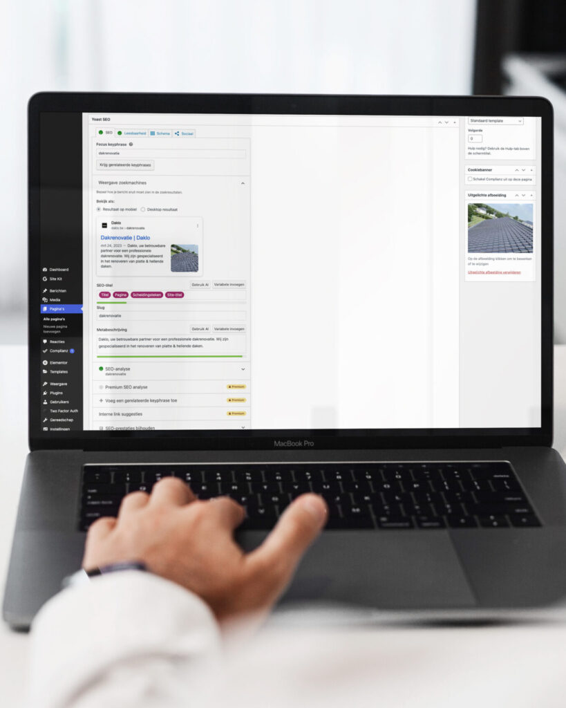 SEO score WordPress optimaliseren zoekmachine optimalisatie WordPress website scaled e1719305993744